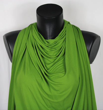 Tissu jersey fluide - vert