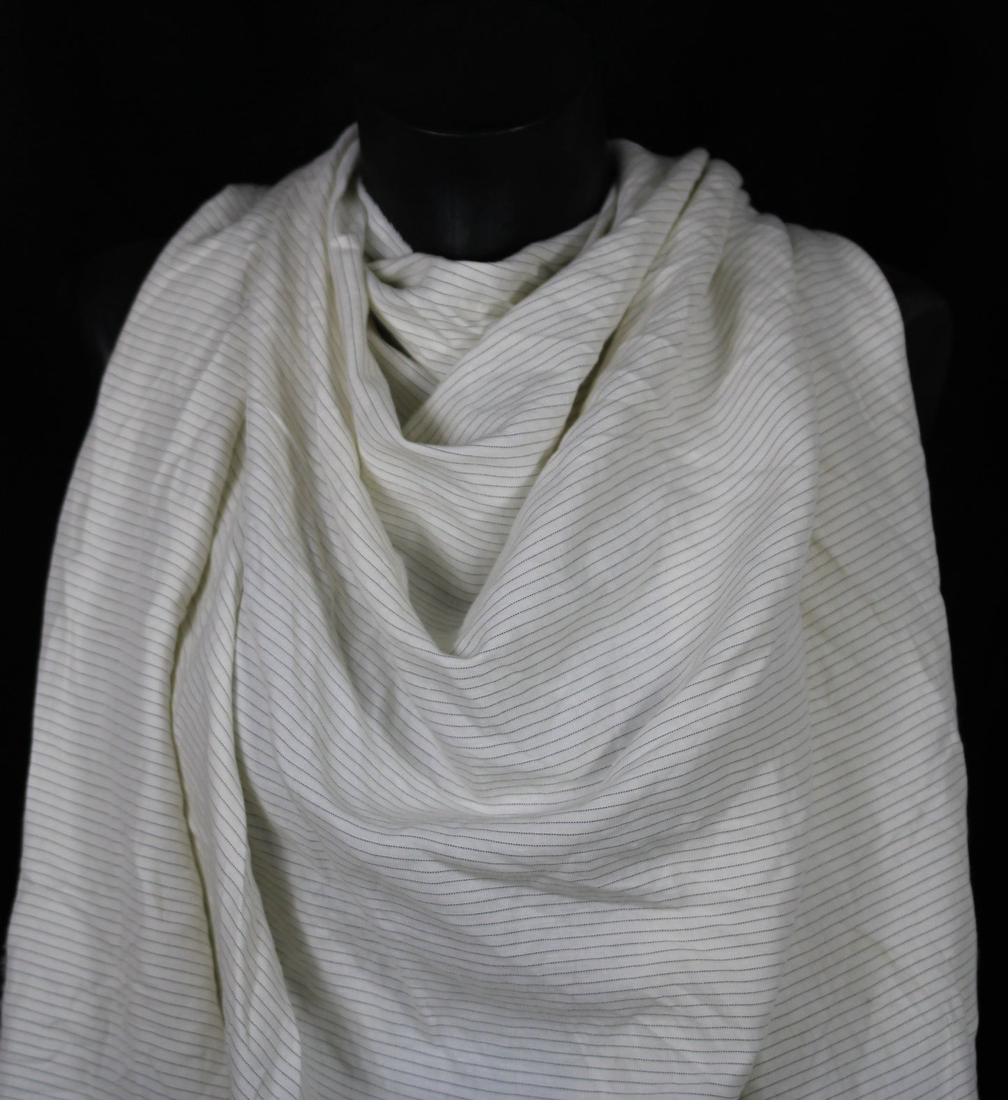 Fabric twill cotton and linen - white
