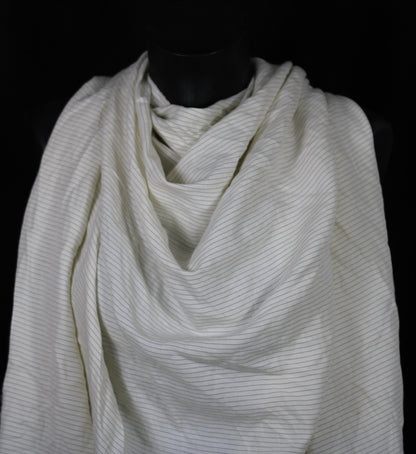 Fabric twill cotton and linen - white