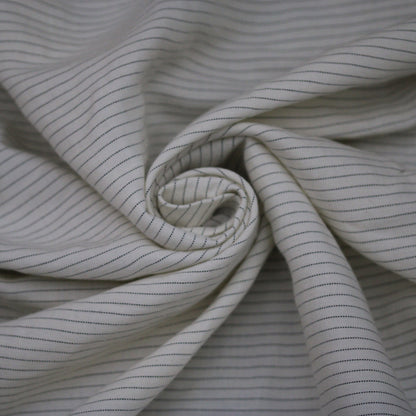 Fabric twill cotton and linen - white