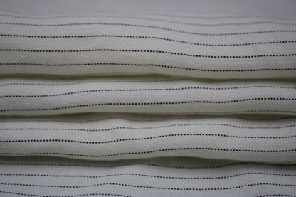 Fabric twill cotton and linen - white