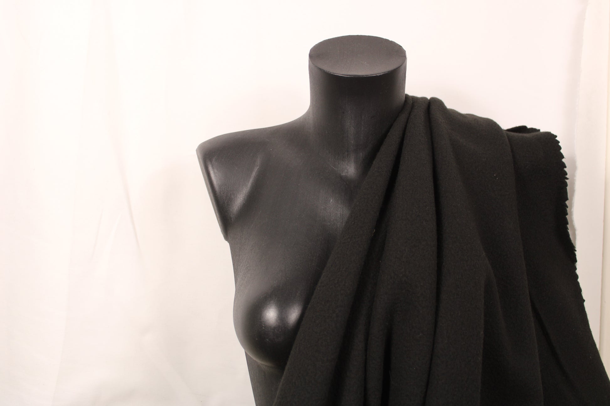 Tissu drap de laine - marron foncé - photo 2/3 | So Tissus
