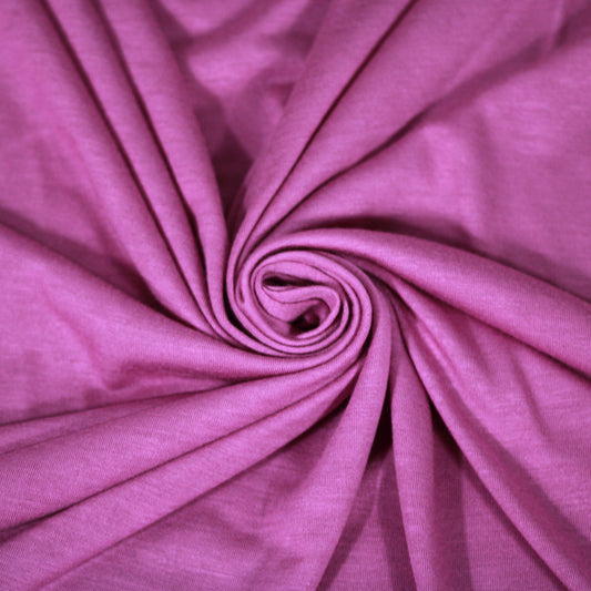 Tissu jersey coton - rose