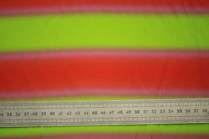 Tissu viscose - à rayures dégradés - jaune, orange et rose