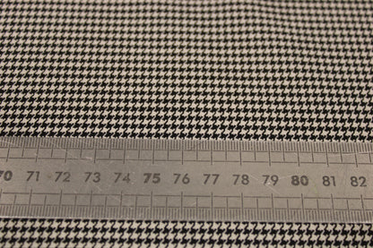 Tissu effet laine froide - pied de puce - blanc et noir - photo 5/5 | So Tissus