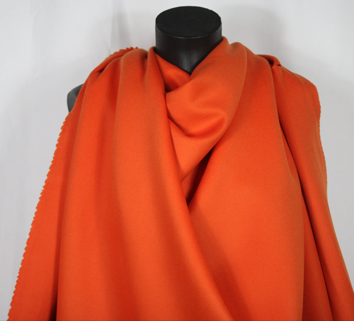 Stoff drap de Wolle und cachemire - schwarz