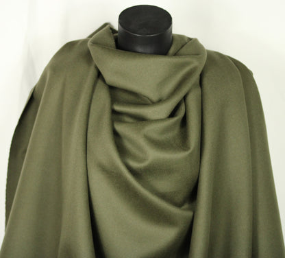Stoff drap de Wolle und cachemire - schwarz