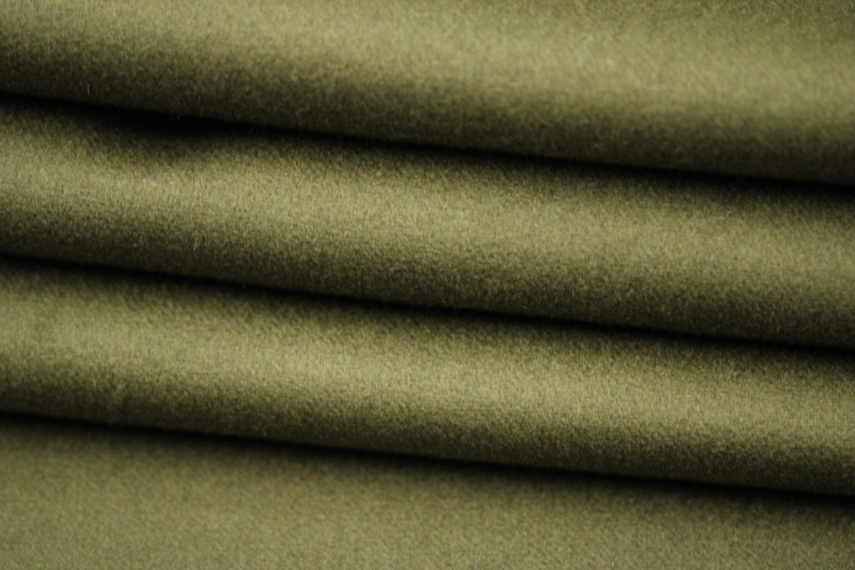 Stoff drap de Wolle und cachemire - schwarz