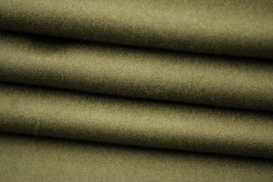 Fabric broadcloth wool and cashmere - black