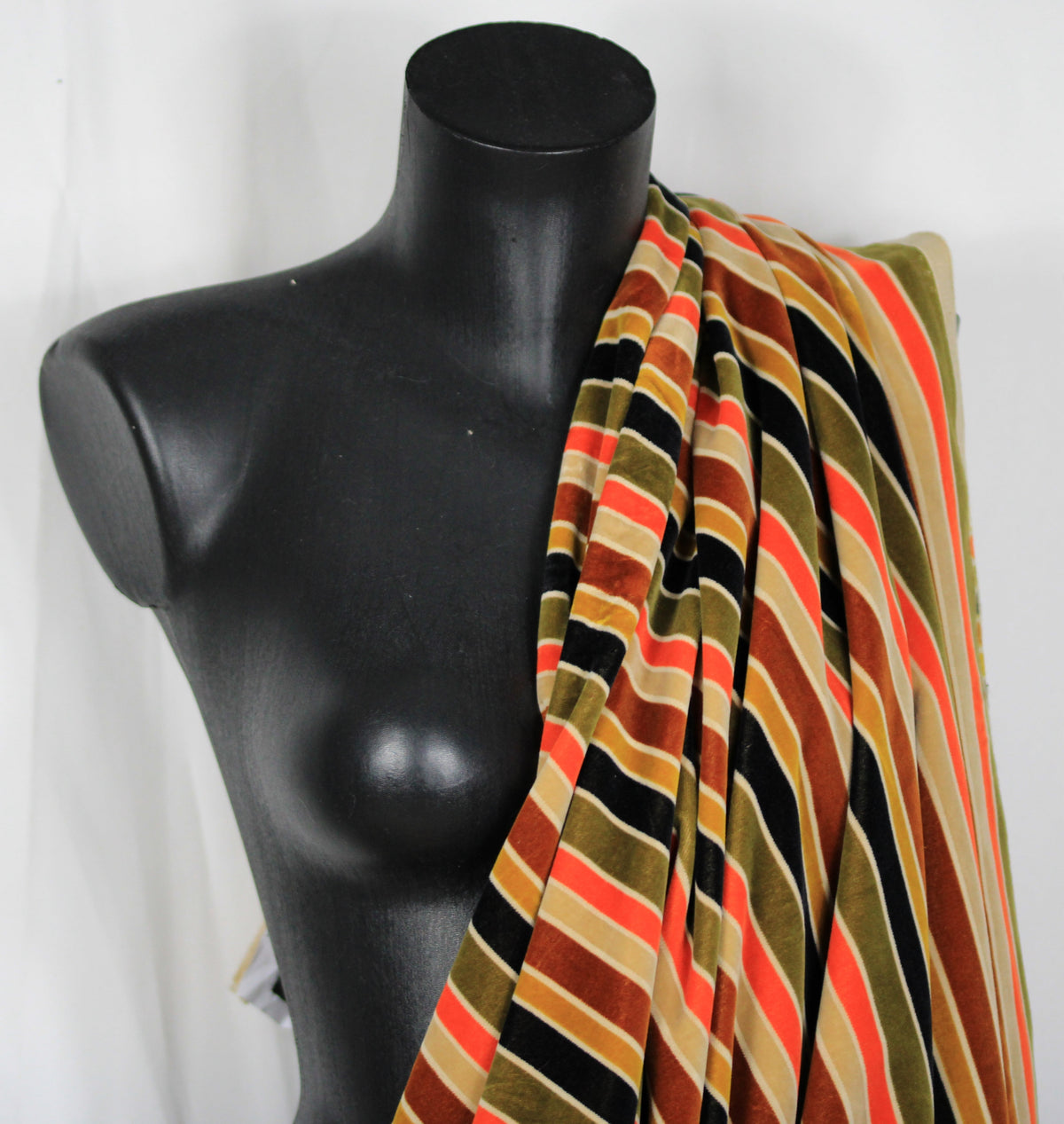 Fabric velvet smooth prestige  - black