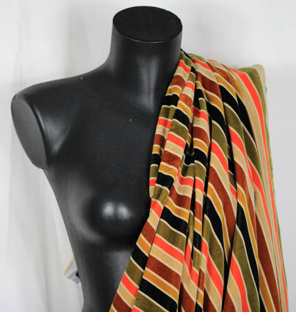 Fabric velvet smooth prestige  - black