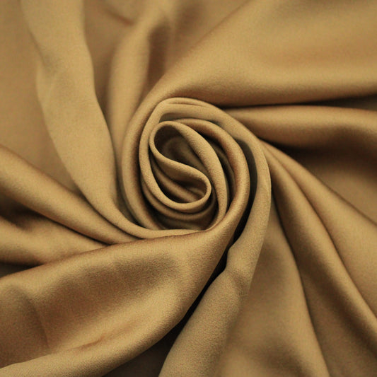 Tissu crêpe envers satin japonais - beige
