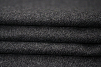 Tissu flanelle de laine - gris anthracite
