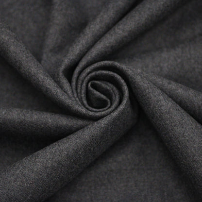 Tissu flanelle de laine - gris anthracite