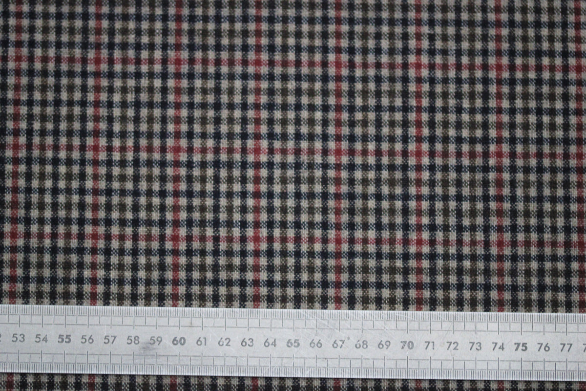 Wollflanellstoff – gestreift – dunkelmarineblau