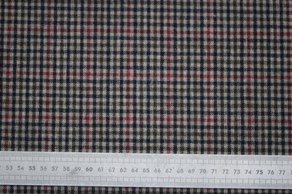 Wollflanellstoff – gestreift – dunkelmarineblau