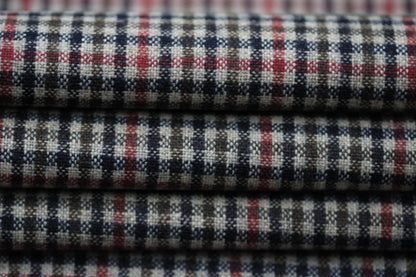 Wollflanellstoff – gestreift – dunkelmarineblau