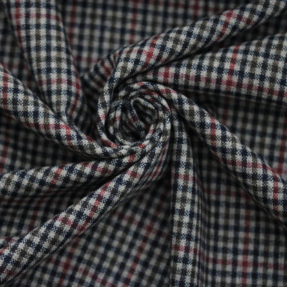 Wollflanellstoff – gestreift – dunkelmarineblau