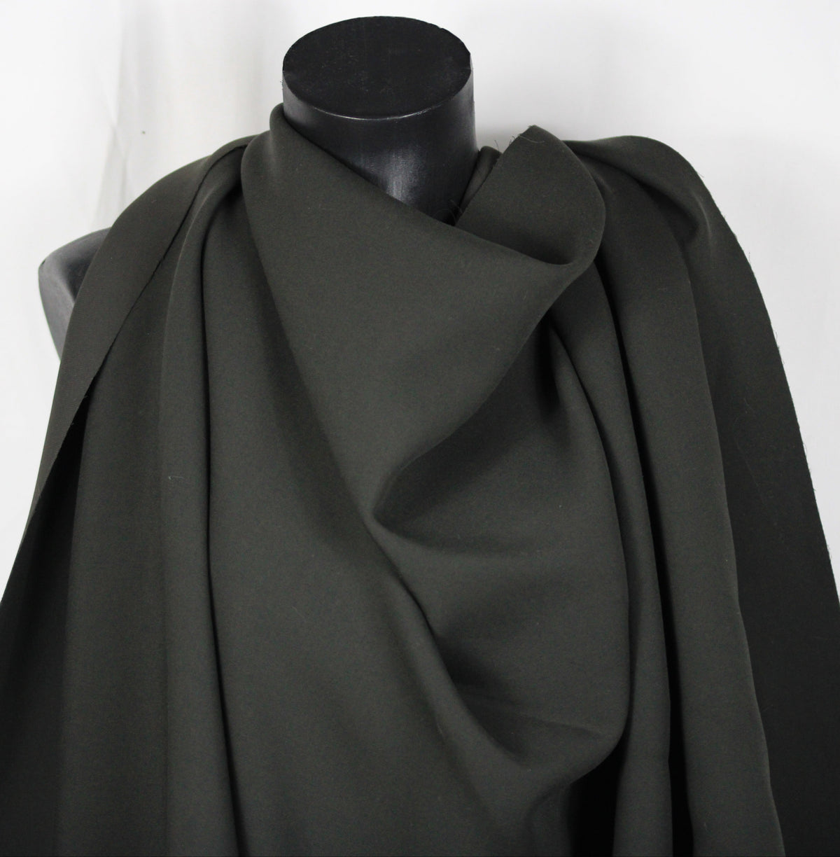 Tissu double crêpe prestige - marron foncé