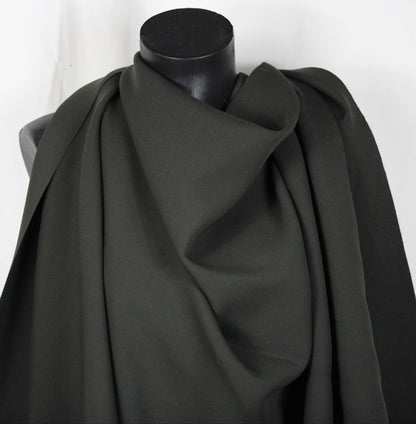 Tissu double crêpe prestige - marron foncé