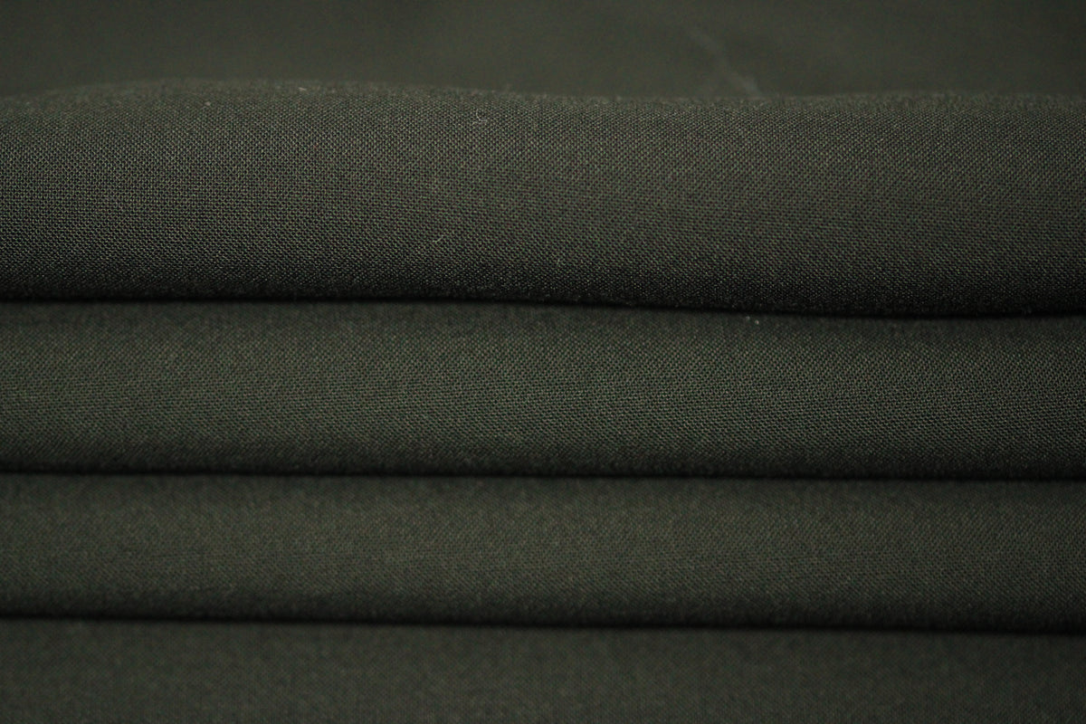 Tissu double crêpe prestige - marron foncé