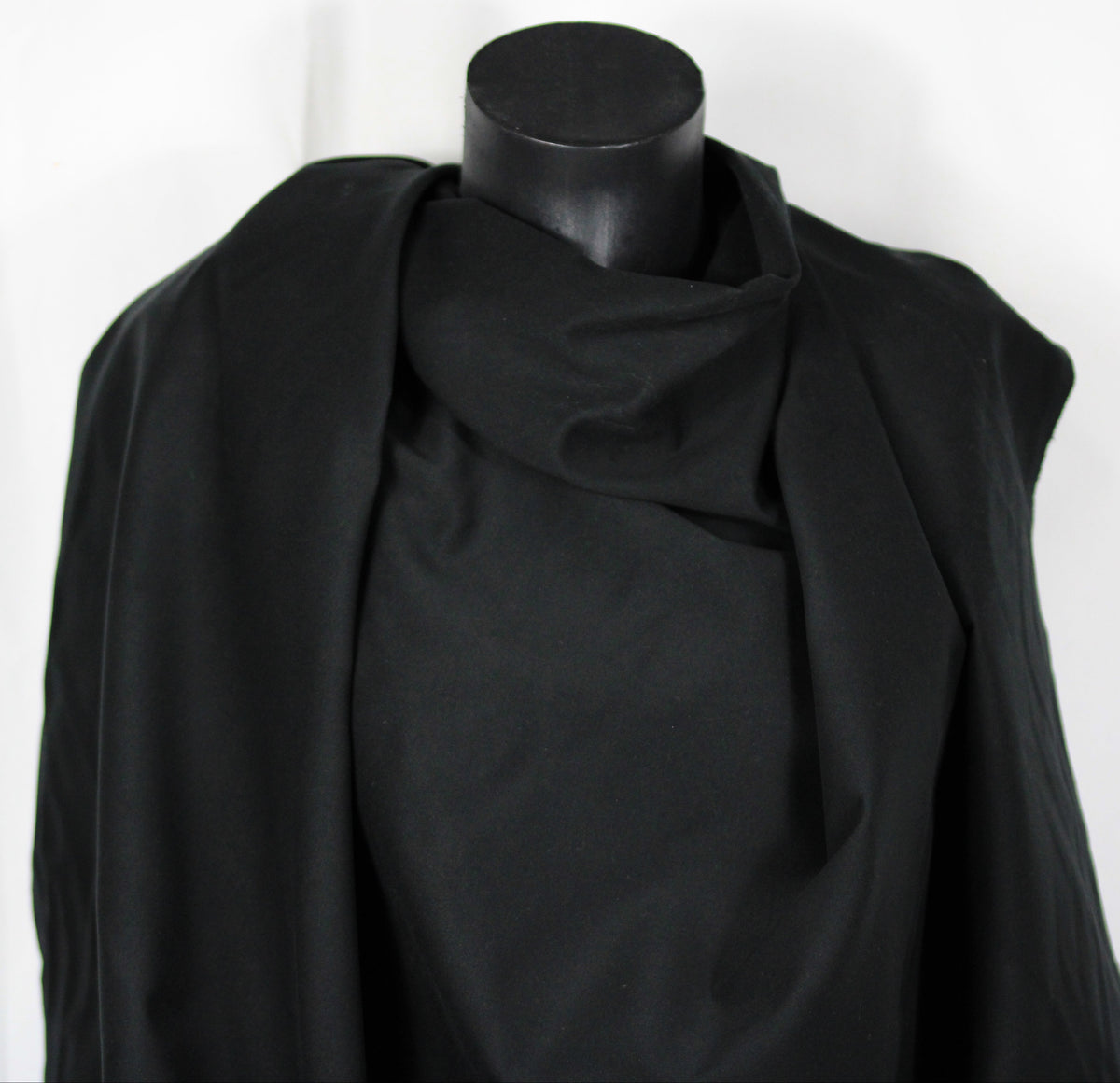 Tissu gabardine de coton duveteuse prestige- noir