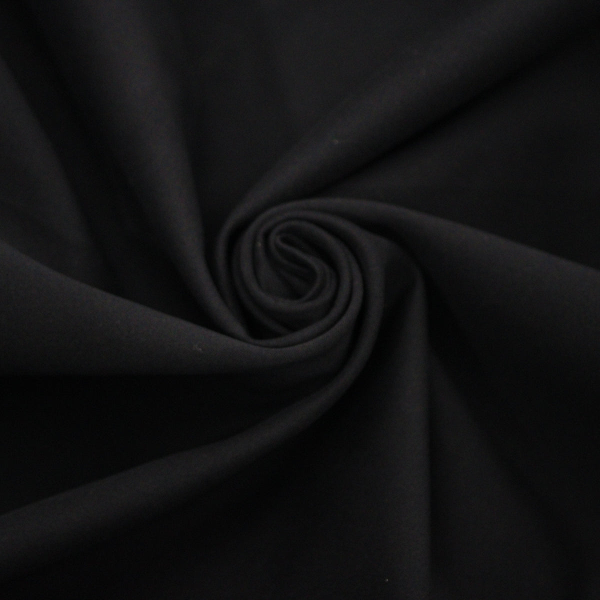 Tissu gabardine de coton duveteuse prestige- noir