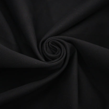 Tissu gabardine de coton duveteuse prestige- noir