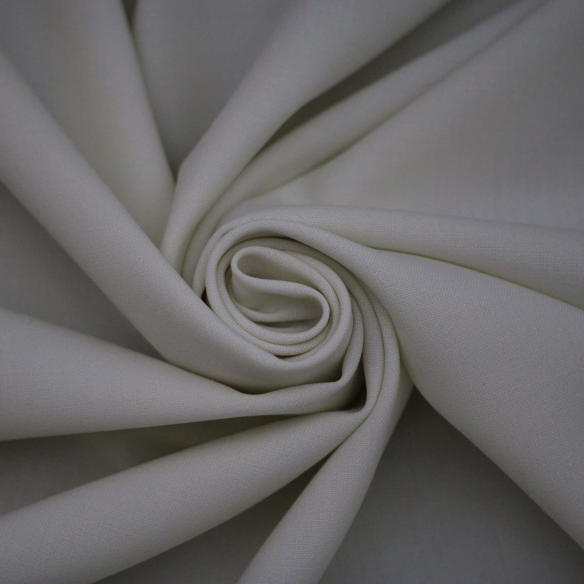 Tissu crêpe de laine - blanc cassé