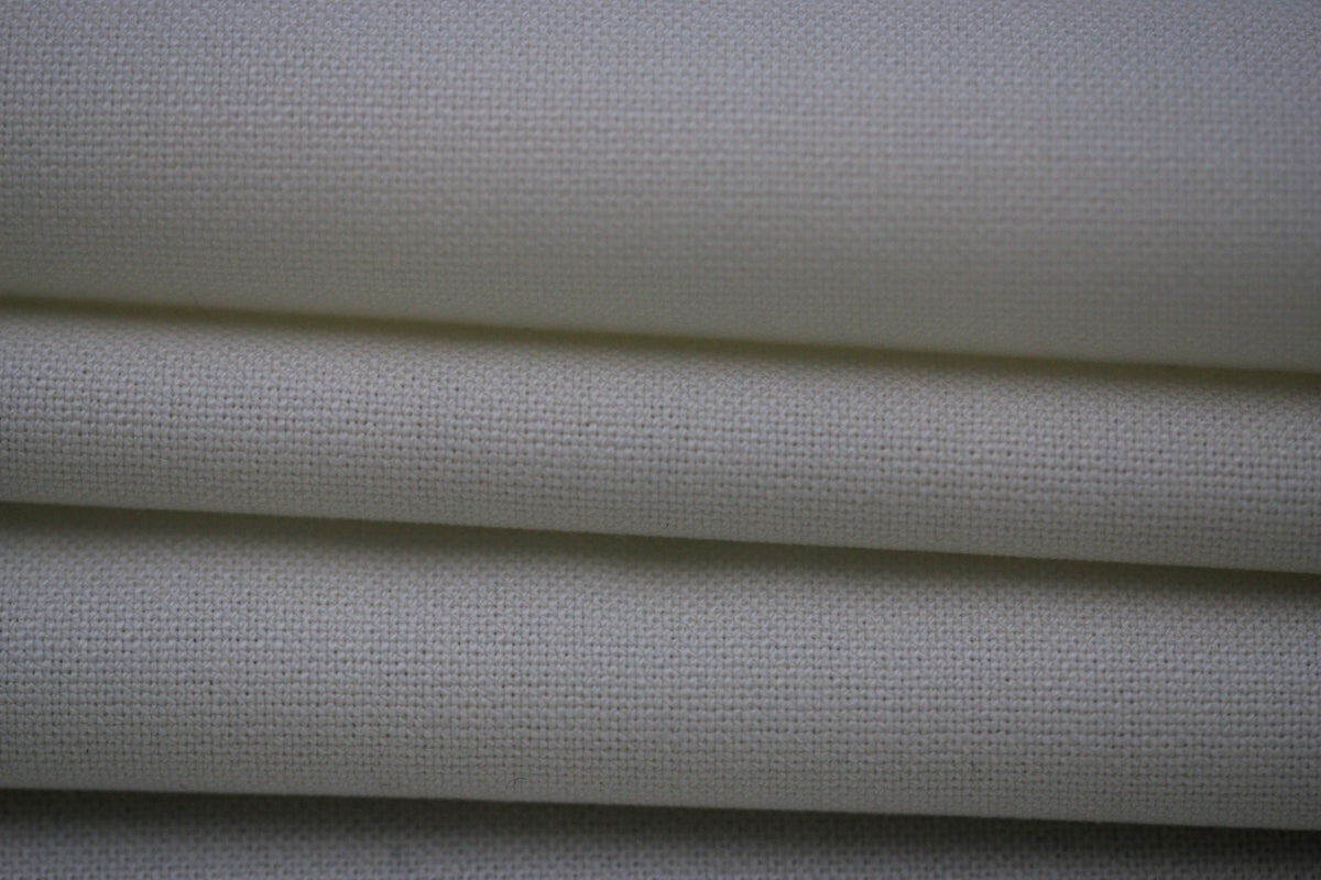 Tissu crêpe de laine - blanc cassé