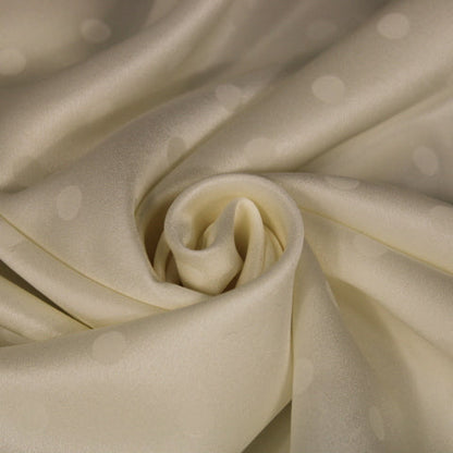 Tissu satin de soie - à pois - blanc - photo 1/4 | So Tissus