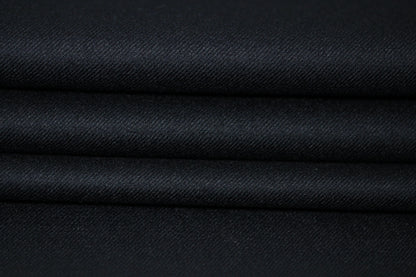 Tissu flanelle de laine - bleu marine