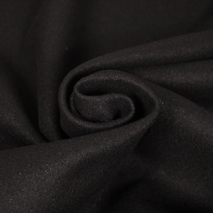 Tissu drap de laine fin - noir et lurex - photo 1/4 | So Tissus