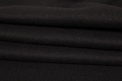 Tissu drap de laine fin - noir et lurex - photo 2/4 | So Tissus
