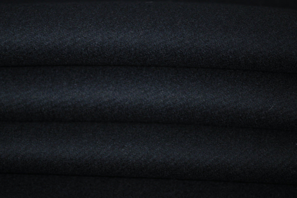 Fabric broadcloth wool  - black live