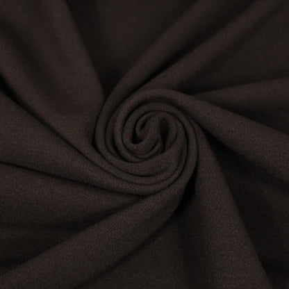 Tissu jersey de laine épais - marron foncé - photo 1/4 | So Tissus