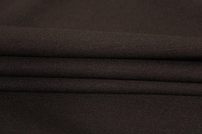 Tissu jersey de laine épais - marron foncé - photo 2/4 | So Tissus