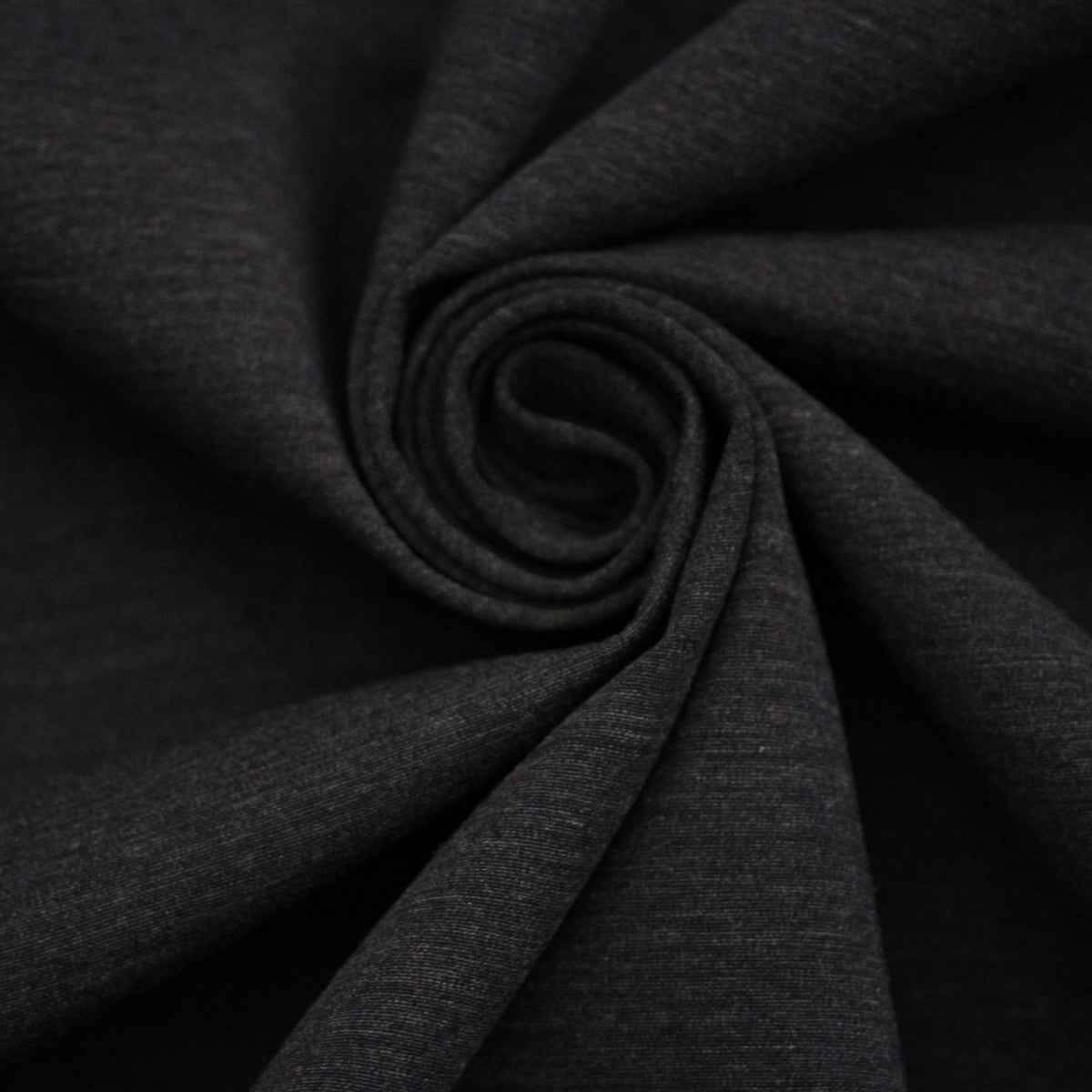 Tissu jersey de laine - gris anthracite