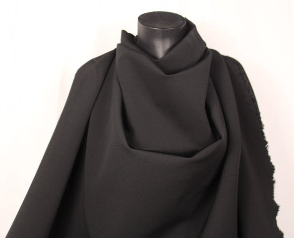 Tissu milano crêpe prestige -  noir - photo 4/4 | So Tissus