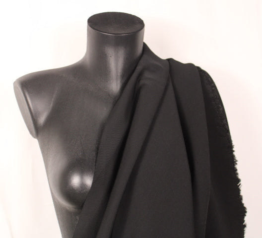 Tissu milano crêpe prestige -  noir - photo 3/4 | So Tissus