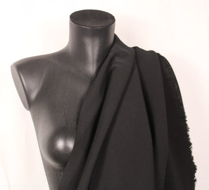 Tissu milano crêpe prestige -  noir - photo 3/4 | So Tissus