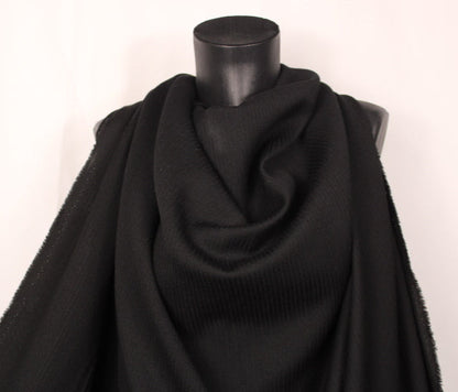 Tissu laine tailleur - à rayures tweed - noir - photo 4/4 | So Tissus