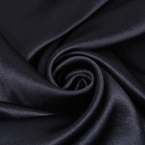 Tissu satin de soie - bleu marine - photo 1/4 | So Tissus