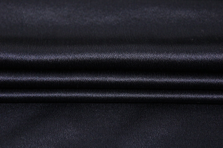 Tissu satin de soie - bleu marine - photo 2/4 | So Tissus