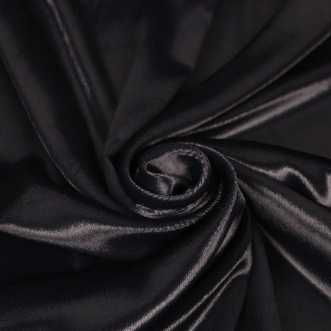 Tissu velours de soie - noir - photo 1/4 | So Tissus