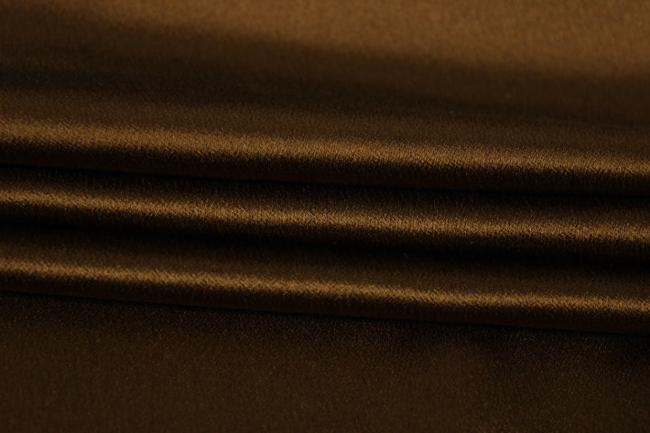 Tissu satin de soie - marron cuivré - photo 2/4 | So Tissus