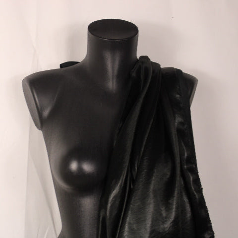 Tissu satin iridescent - noir - photo 3/4 | So Tissus