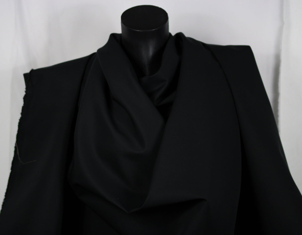 Tissu gabardine de coton prestige- noir
