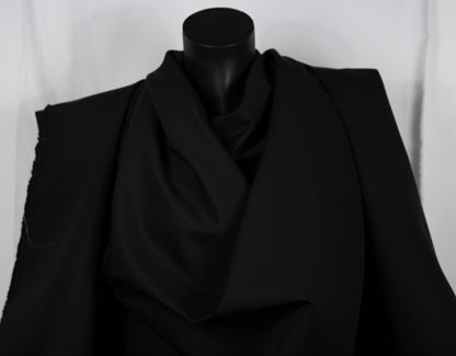 Tissu gabardine de coton prestige- noir