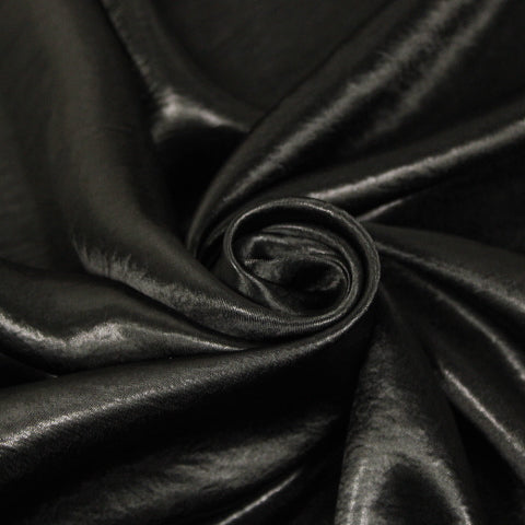 Tissu satin iridescent - noir - photo 1/4 | So Tissus